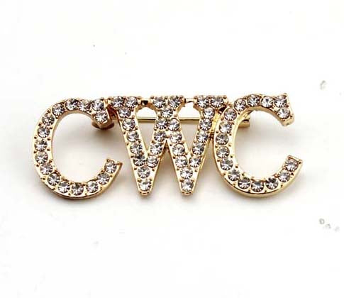 CWC Gold Trim Pin  (brooch)