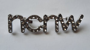 NCNW Pin (brooch) Rhinestone - Silver